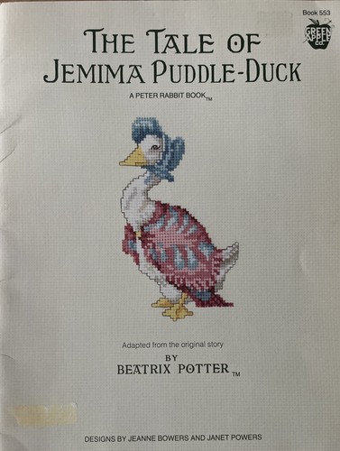 1984 The "Tale Of Jemima Puddle Duck" Beatrix Potter Cross Stitch Pattern OOP - Picture 1 of 5