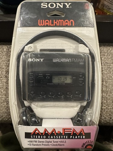 VTG Sony WM-FX28 Walkman AM FM Stereo Cassette Player Clock Alarm ALVS Sealed - Picture 11 of 15