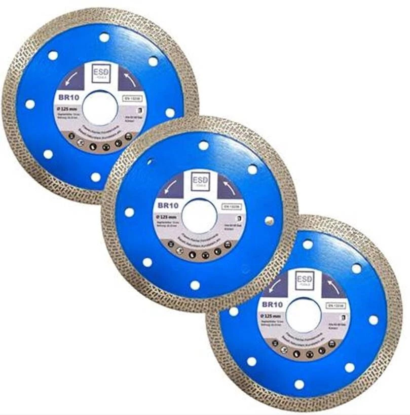 Diamantscheibe 115 125 Fliesen Feinsteinzeug Granit Diamant-Trennscheibe dünn - Bild 4 von 4
