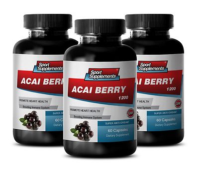  Acai Fruit Organic - Acai Berry Extract 1200mg - Brain Supplement 3B