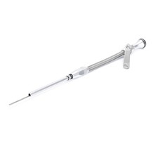 Small Block Chevy Chrome Flexible Oil Dipstick Passenger Side 305 350 1980-1995 Small Block Chevy Chrome Flexible Oil Dipstick Passenger Side 305 350 1980-1995