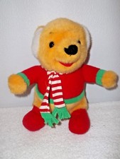 Disney Winnie The Pooh In Earmuffs Christmas Plush Doll