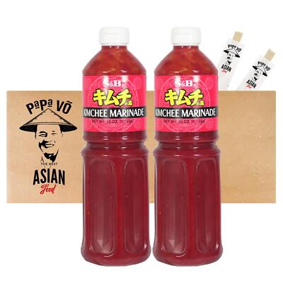 S&B Kimchi Marinade 2x1,134 kg Kim Chi Sauce Kimchee Marinade Kimchisosse