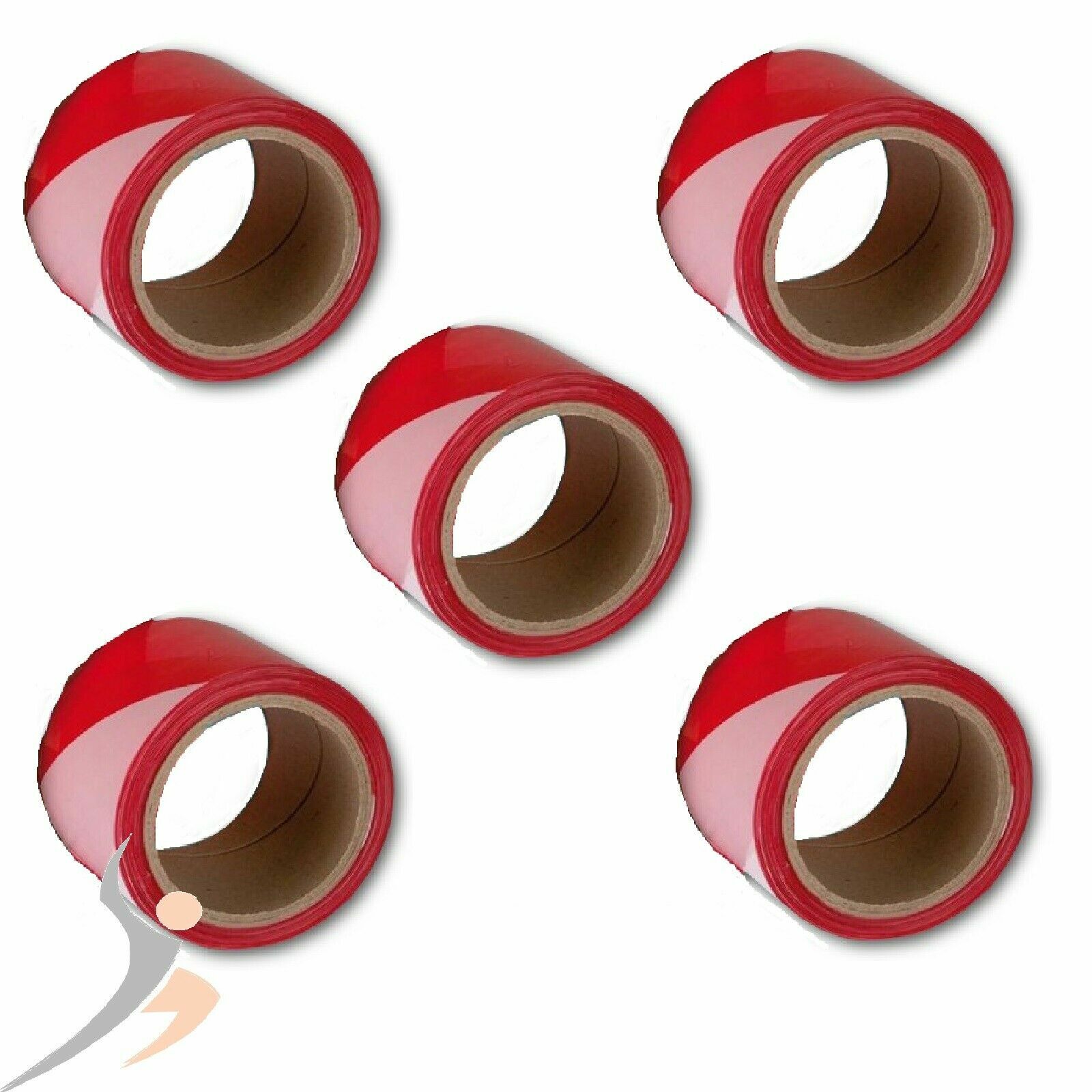 1 Rolle Absperrband 100m Flatterband Warnband Signalband In Rot Weiß Trassenband - Foto 10