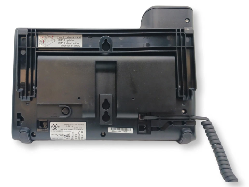 (LOT OF 4) Iwatsu Icon IX-5810 Digital Office Phone 7 Line w/ Handsets & Stands - Image 3 of 4