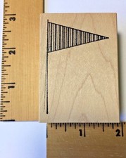 Impress Rubber Stamps - Flag Vertical Stripe - NEW