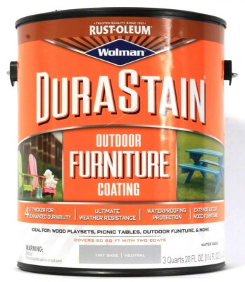 Rust Oleum 116 Oz Wolman Dura Stain Outdoor Furniture Coating 305230 Tint Base Rust Oleum 116 Oz Wolman Dura Stain, Outdoor Furniture Coating