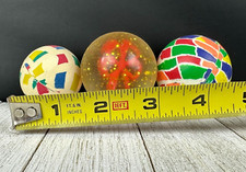 VTG Super Ball Lot Toy Bouncy Ball Clover Clear Glitter Gumball Machine Prize