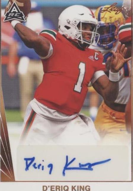 2021 Leaf Memories D'Eriq King #BA-DEK - 1 of 2