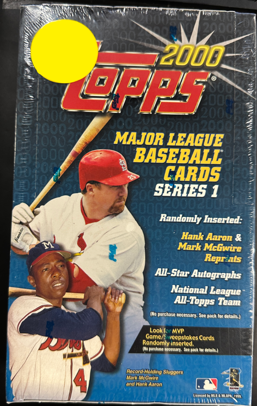 2000 Topps Series 1 Baseball Hobby Box Factory Sealed