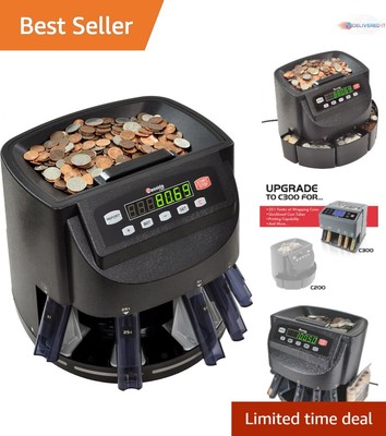 Coin Sorter Plastic 12 lbs 300 Coins per Minute Accurate Automatic Handling