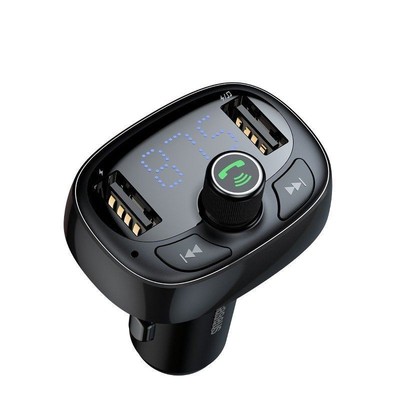 BASEUS Bluetooth Fm Transmitter MP3 Auto Ladegerät T-Typed 2x USB 3.4A