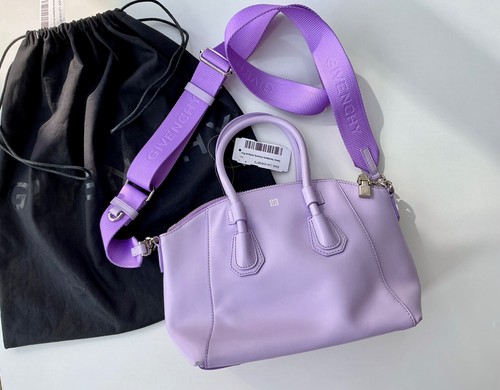 Givenchy Antigona Mini borsetta borsa pelle lavanda come nuova!