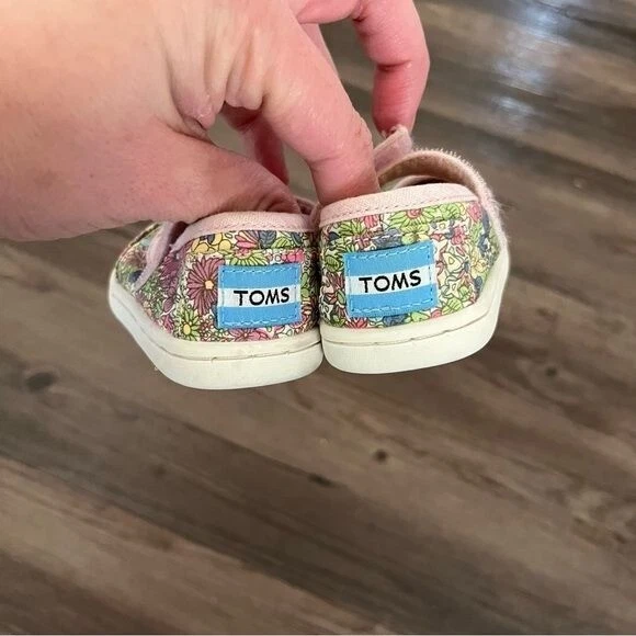 Toms Zapatos Bebé Niña 2 Floral Mary Jane Tenis Foto 3 de 4