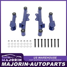 Blue Fit For 79-04 Ford Mustang Adjustable Rear Upper Lower Tubular Control Arms