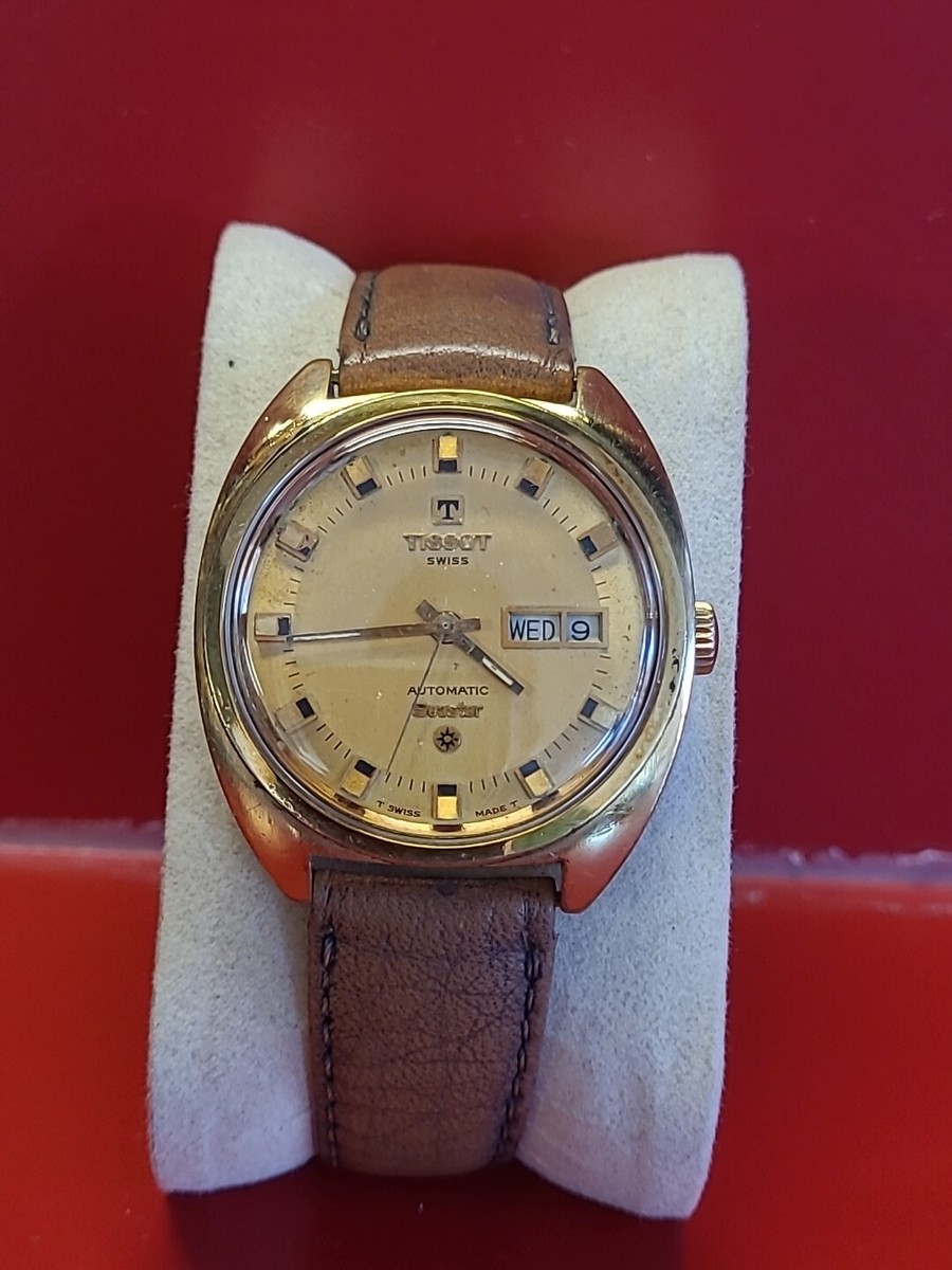 Montre TISSOT SEASTAR Automatic Homme Plaqué Or – Occasion, Fonctionne Parfaitement
