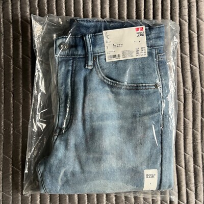 Uniqlo EZY Slim Fit Jeans Size Small Light Blue New With Tags
