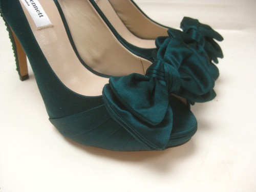 ZAPATOS LK BENNETT 5 stiletto Wigmore verde azulado peep toe joya tacón alto precio de venta sugerido por el fabricante £250 - Imagen 6 de 16