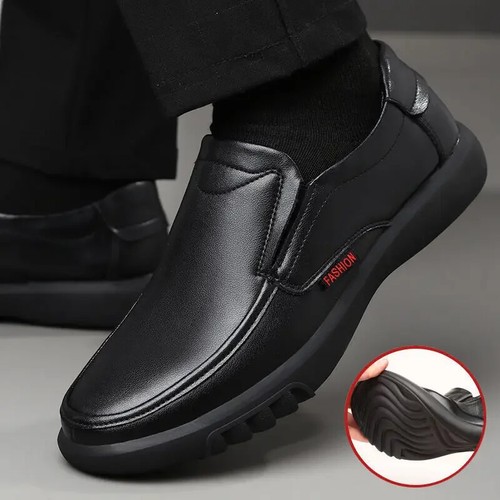 Nuevos zapatos de cuero para hombre cómodos zapatos informales zapatos de cuero negocios - Imagen 10 de 26