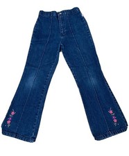 Vintage McKids McDonald's Kids Denim Embroidered Jeans Size 7