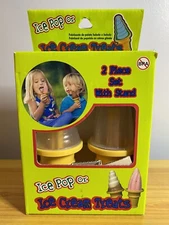 NEW NIB Ice Cream or Popsicle Mold Set of 2 With Stand, Ice Pop Molds.
