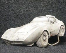 XA05158 VINTAGE 1979 CUT-OUT 1970s CORVETTE AUTOMOTIVE FASHION BELT BUCKLE