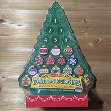 Melissa  Doug Countdown to Christmas Wooden Magnetic Advent Calendar Tree New