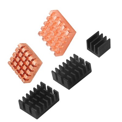 DIY Pure Copper Heatsink Skiving Fin Radiator Cooling Kit for Orange Pi 4 Lts