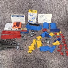 Vintage 1970s Gilbert Erector Set Parts Lot Partial Set Gabriel Metal Pieces