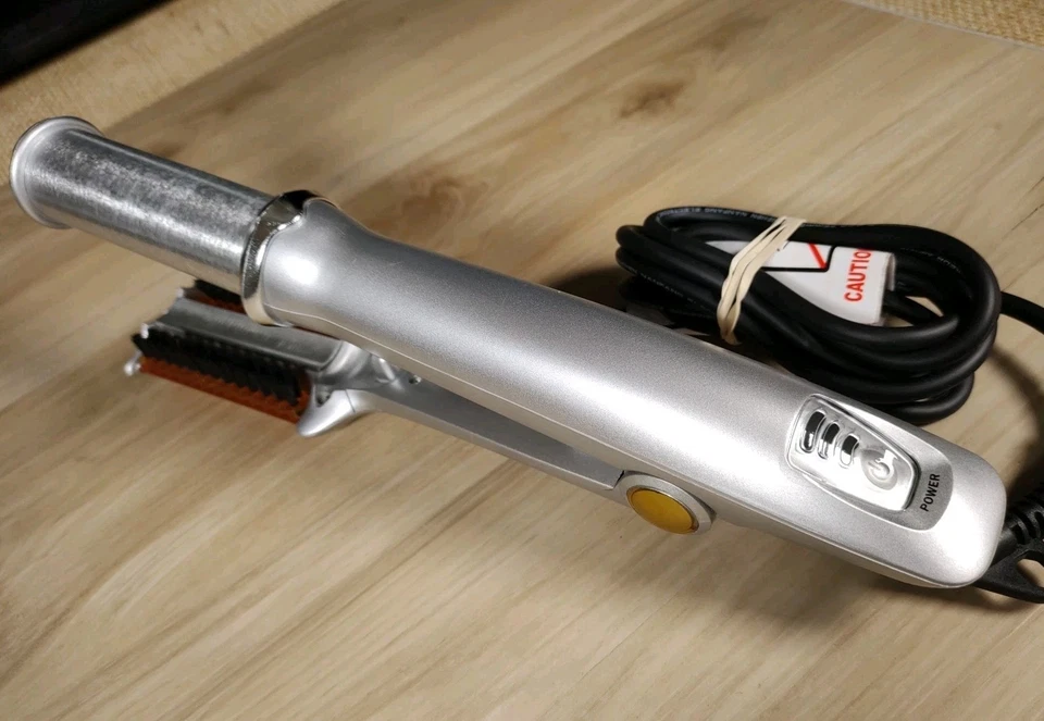 "Cepillo alisador giratorio InStyler 1 1/4"" plancha caliente styler IS1001 plateado/naranja✅" Foto 2 de 4