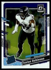 TAVIUS ROBINSON 2023 DONRUSS OPTIC RATED ROOKIE RC BALTIMORE RAVENS #208