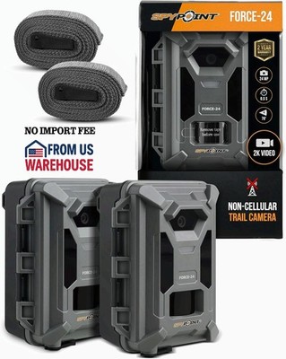 Spypoint Force-24 Trail Camera 24MP 2K Video 0.5s Trigger Twin Pack