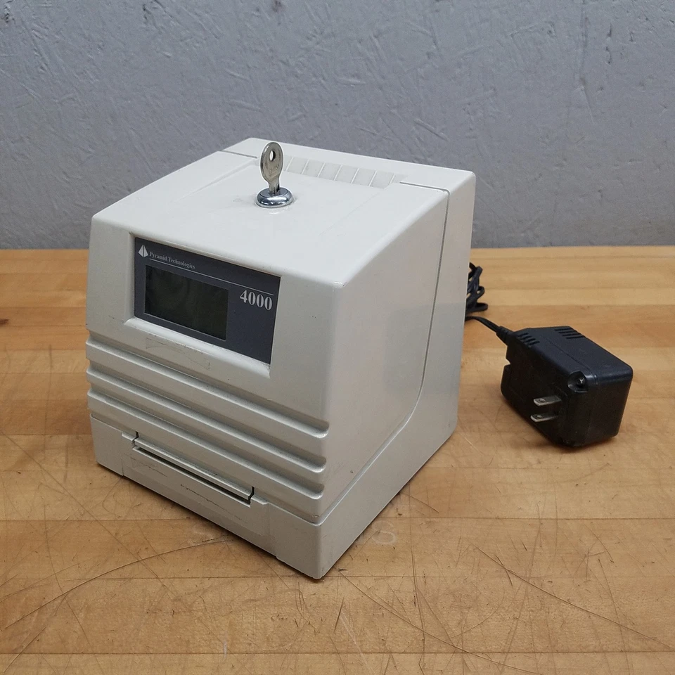 Reloj de Tiempo Pyramid Technologies PTR 4000, Adaptador de A/C, 18VAC, 60Hz, 19W - USADO Foto 2 de 4