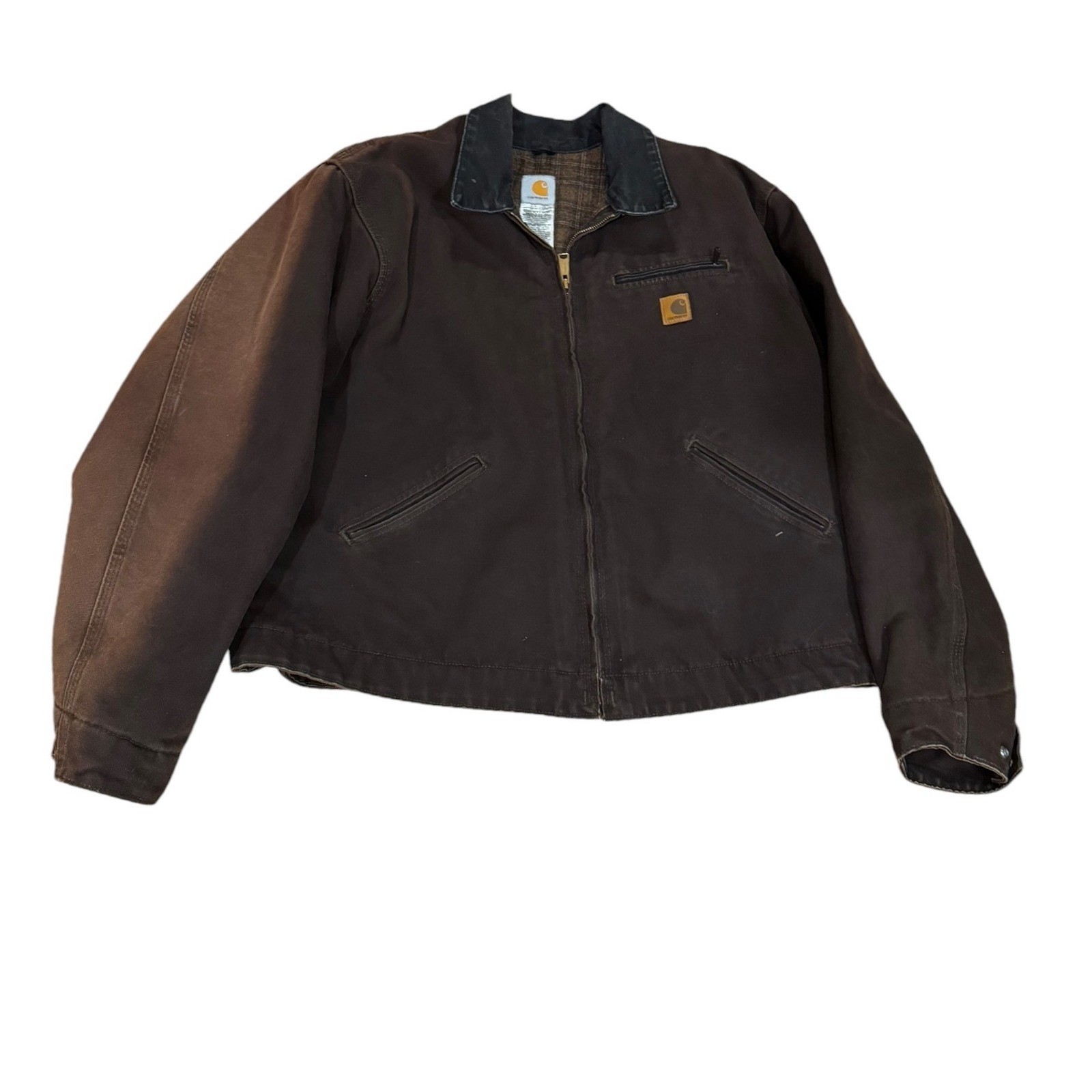 Carhartt J97 DKB Detroit Jacket Dark Brown Duck Canva… - Gem