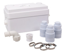 Macerator Pump Ovington 250w Sanitary Waste 3 Inlets Sink & Shower & Bath