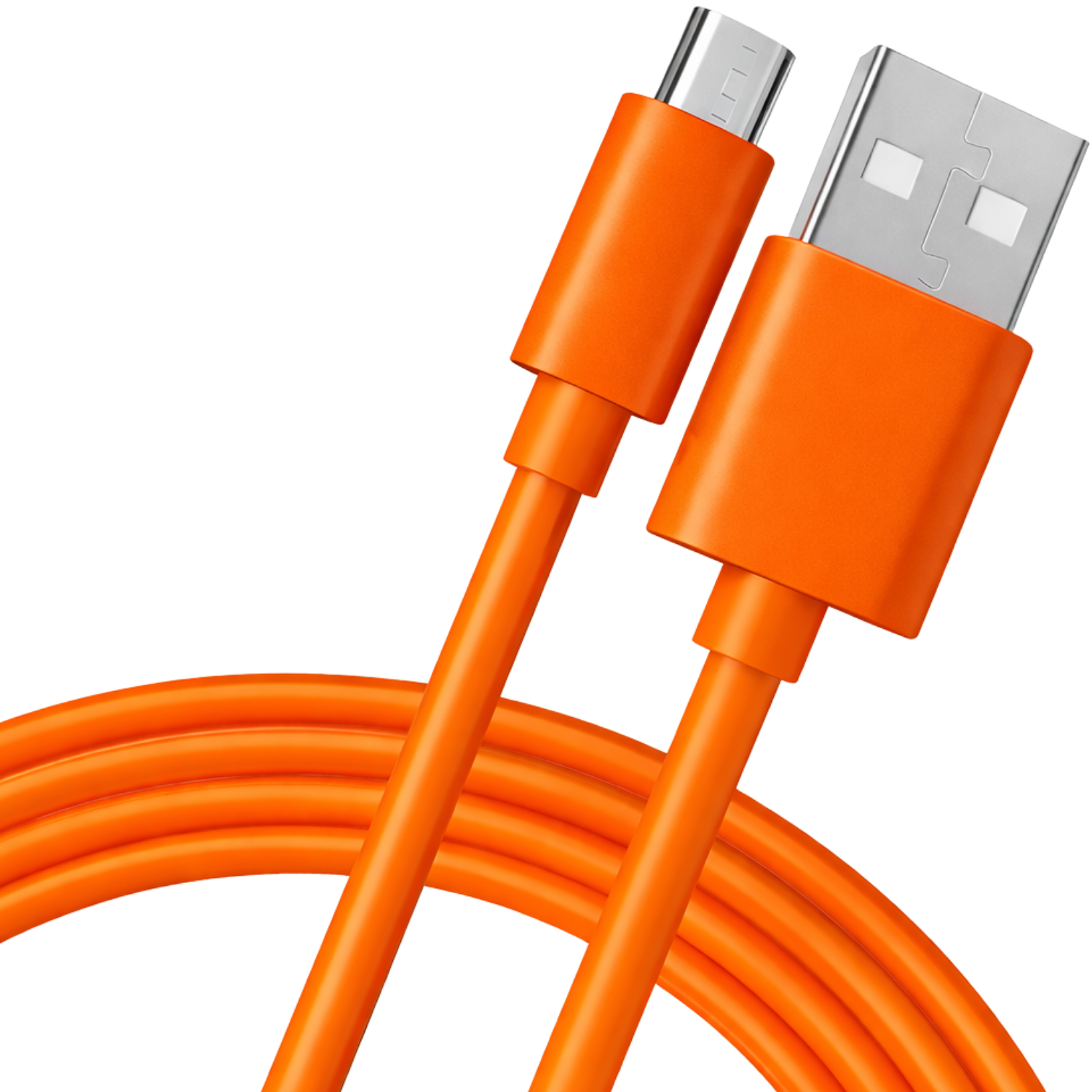 For Ring Doorbell Replacement 3.3ft/1m Copper Core USB Charging Cable-Orange-image