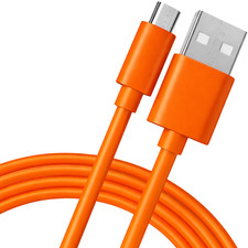 For Ring Doorbell Replacement 1m Copper Core Micro USB Charging Cable-Orange