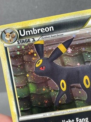 Umbreon 10/90 Holo Rare HGSS Undaunted Pokemon Card 2010 - Swirl