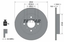 2x Bremsscheibe voll 92153300 TEXTAR für SUZUKI BALENO Schrägheck BALENO Kombi