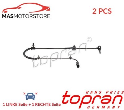 ABS SENSOR DREHZAHLFÜHLER PAAR HINTEN TOPRAN 208 490 2PCS H NEU OE QUALITÄT