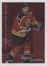 1999 ITG Be A Player Millennium Signature Series Ruby 185/1000 Radek Dvorak 0q3