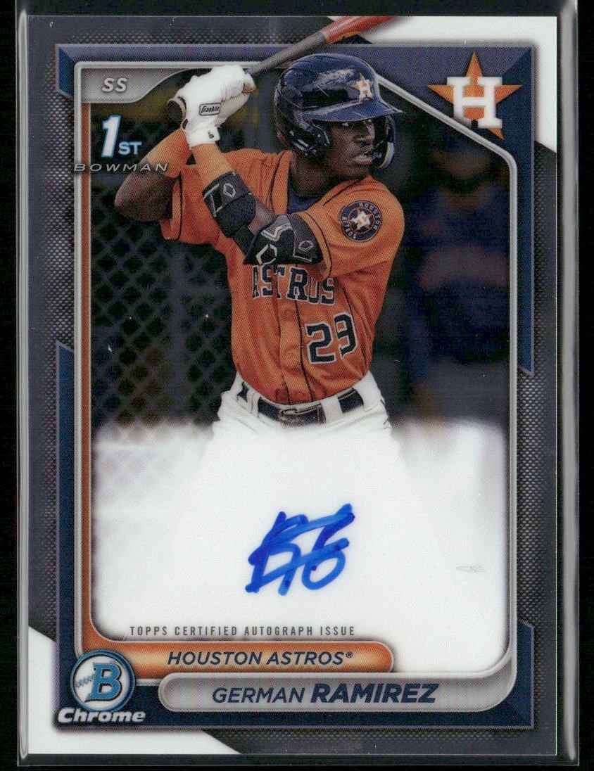 2024 Bowman - Chrome Prospect Autographs German Ramirez #CPA-GR (AU, RC)