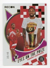 2020-21 Panini Recon Kawhi Leonard Eyes on the Prize Purple /49 #2 Raptors