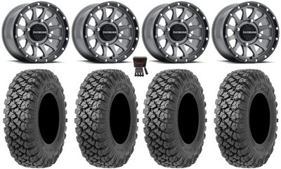 Raceline Trophy 15'' Wheels Grey 32'' Alpha Tires Honda Pioneer 1000 / Talon