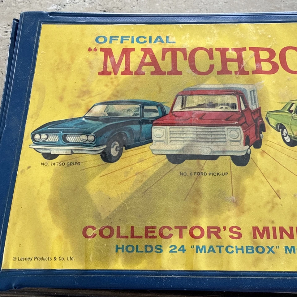Vintage 1969 Matchbox Collector Case 24 Car Lot Superfast Lesney Ford Pickup Mix - Image 2 of 4