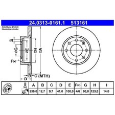 2x Bremsscheibe vorne für Opel Kadett D 31-34 35 E T85 Vectra A J89 | 909184