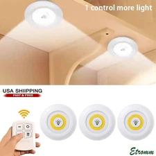 Wireless Puck Lamp Closet Light Wardrobe Under Cabinet Lighting Night Light New