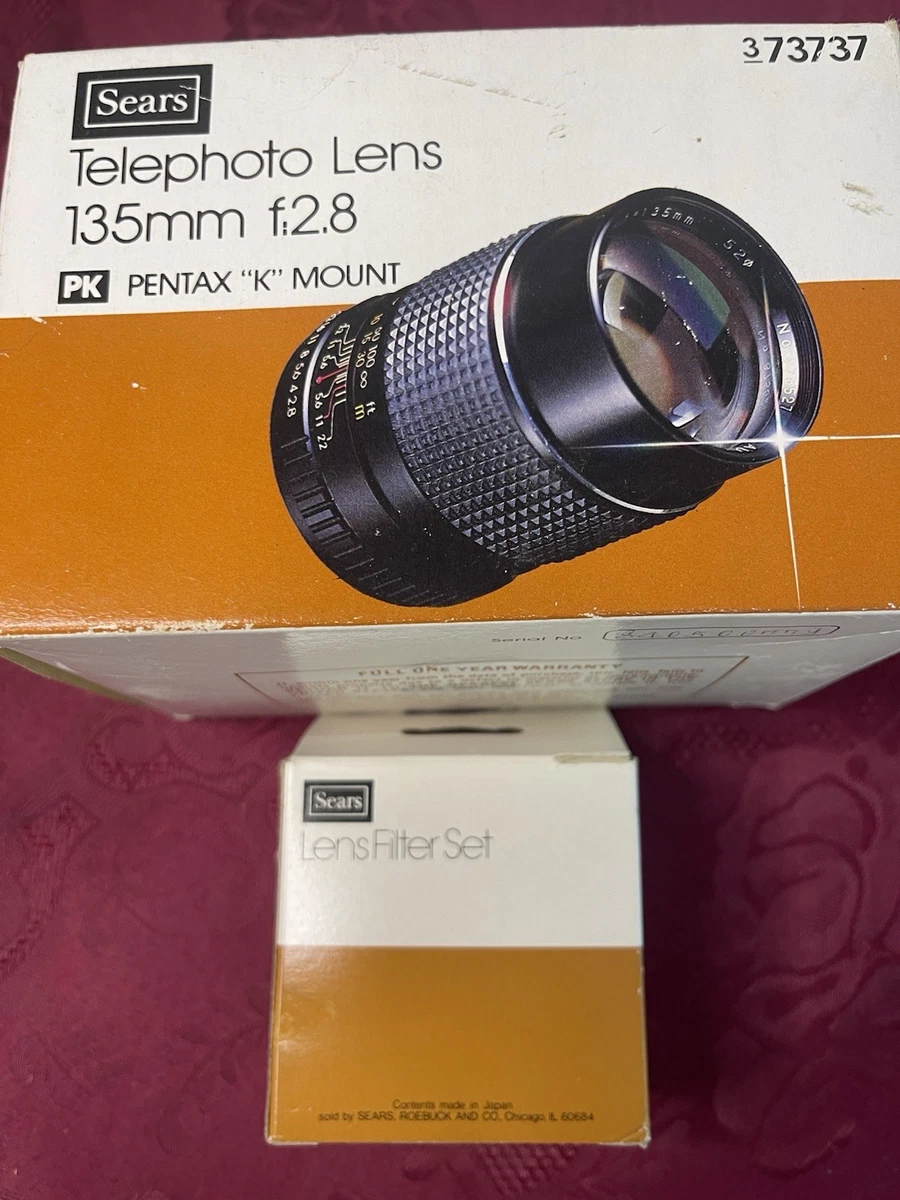 Sears f/2.8 Camera Lenses 135mm Focal for sale | eBay