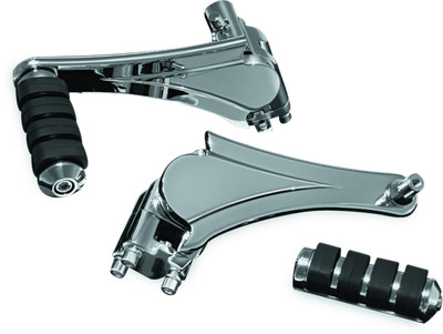 Kuryakyn Adjustable Passenger Pegs with ISO Small Pegs for Chrome Bikes