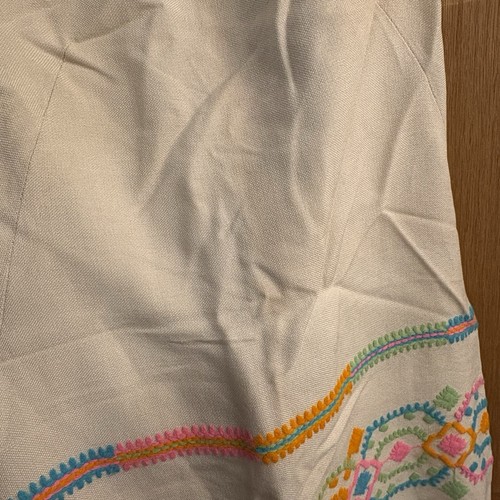 1960’s 60’s Alex Coleman California Shift Dress w/ Embroidered Design Women’s 12 - Picture 6 of 7